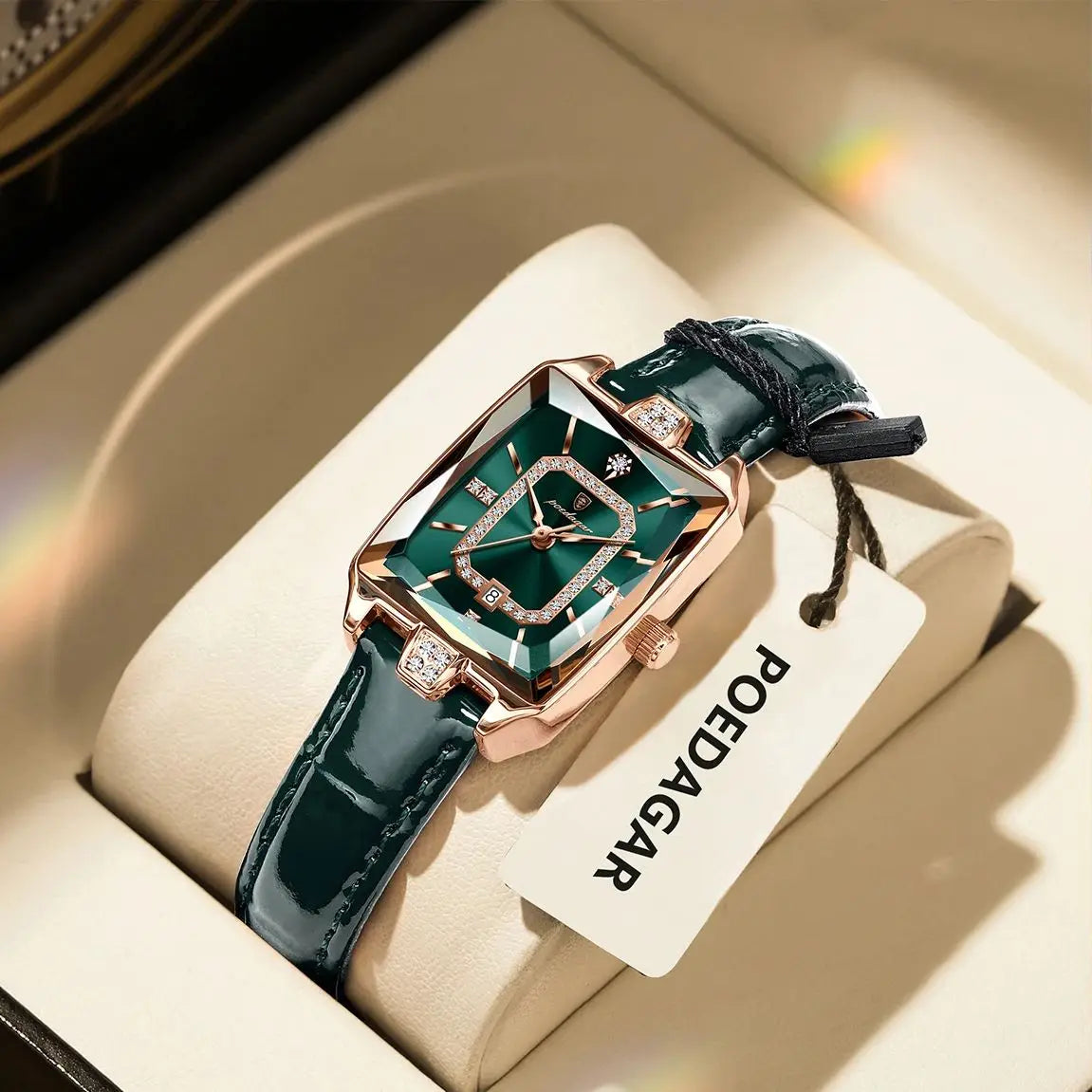 Rectangle Luxury Women'S Watches Waterproof Date Leather Woman Watch Elegant Fashion Quartz Women Wristwatch Reloj Gift