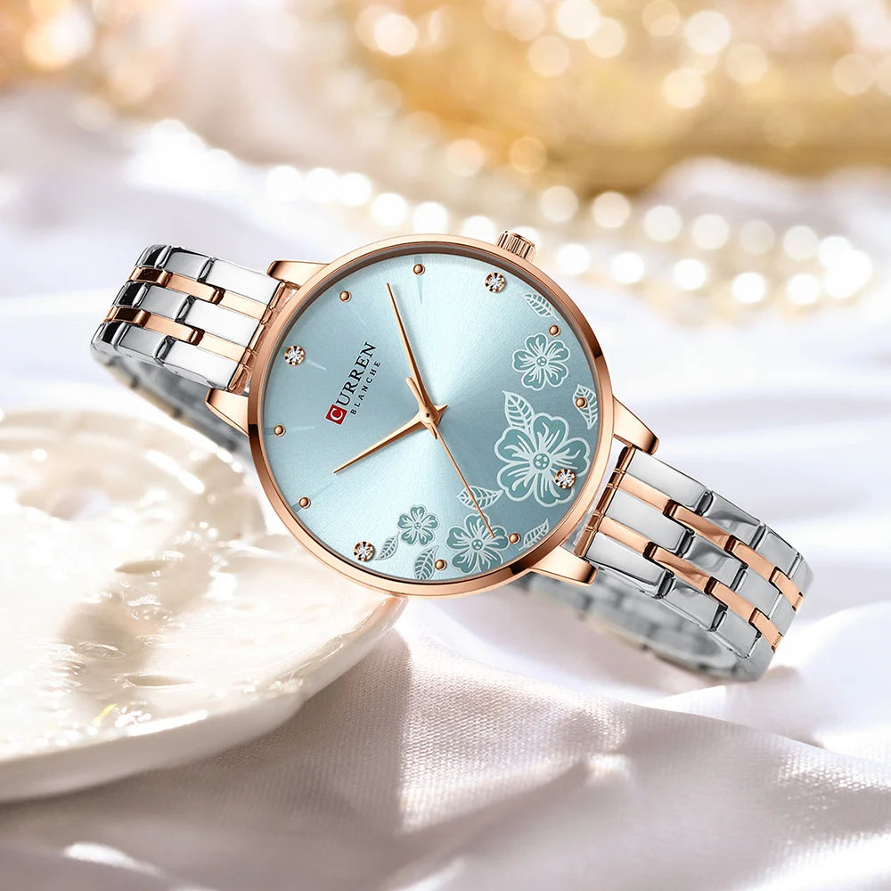 Brand Fashion Women Watches Stainless Steel Ultra Thin Quartz Watch Woman Romantic Clock Women'S Watches Montre Femme
