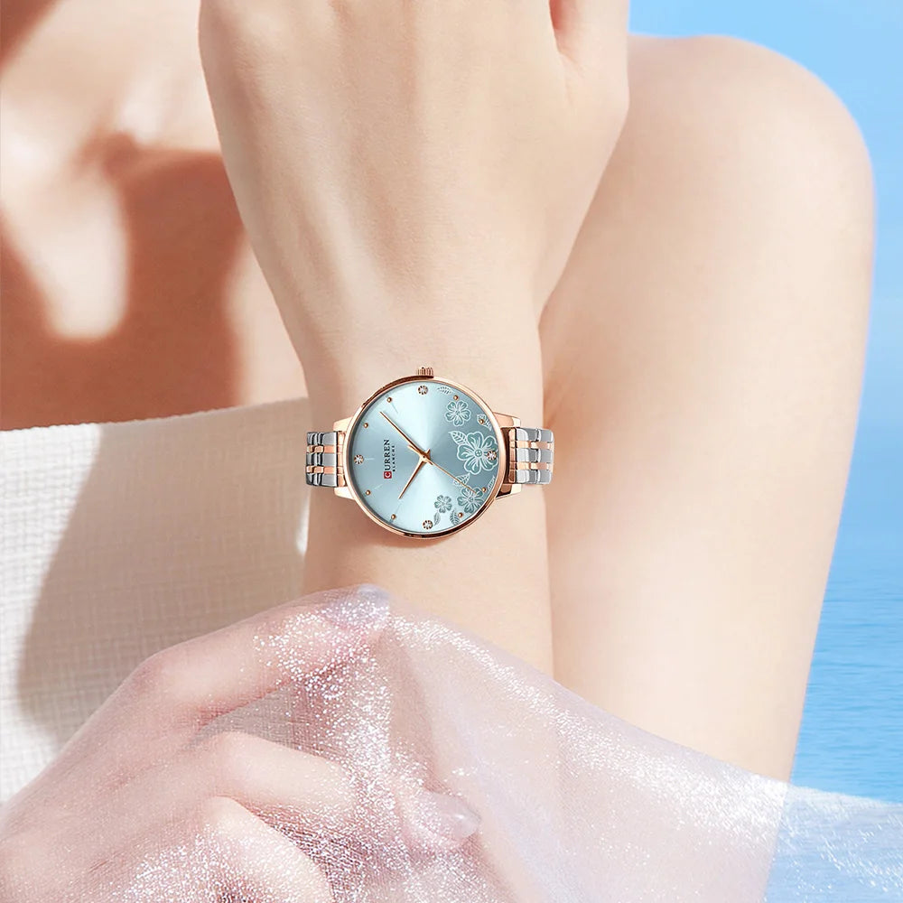 Brand Fashion Women Watches Stainless Steel Ultra Thin Quartz Watch Woman Romantic Clock Women'S Watches Montre Femme
