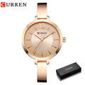 Fashion Gold Women Watches Stainless Steel Ultra Thin Quartz Watch Woman Romantic Clock Women'S Watches with Box