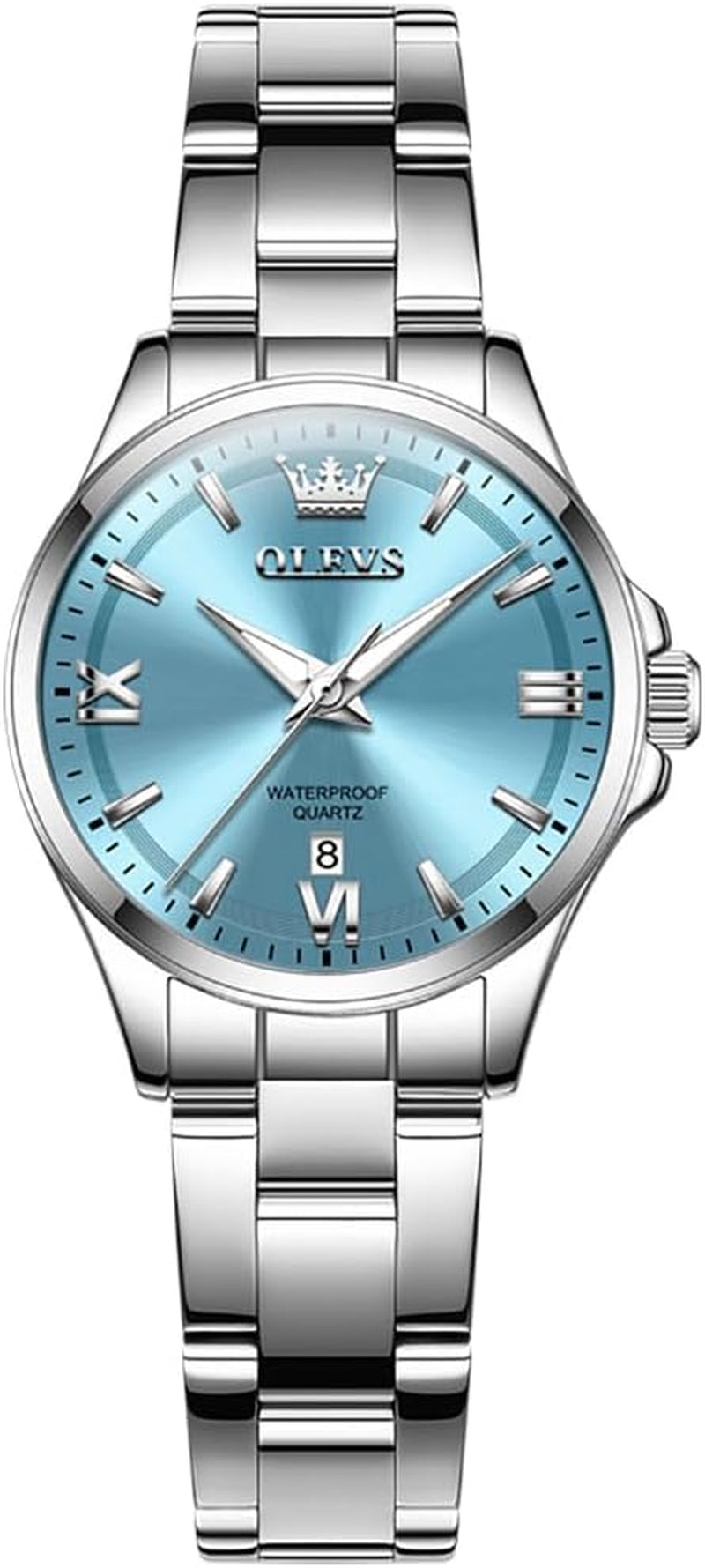 Watch Women Silver Stainless Steel Dress Analog Luminous Watch