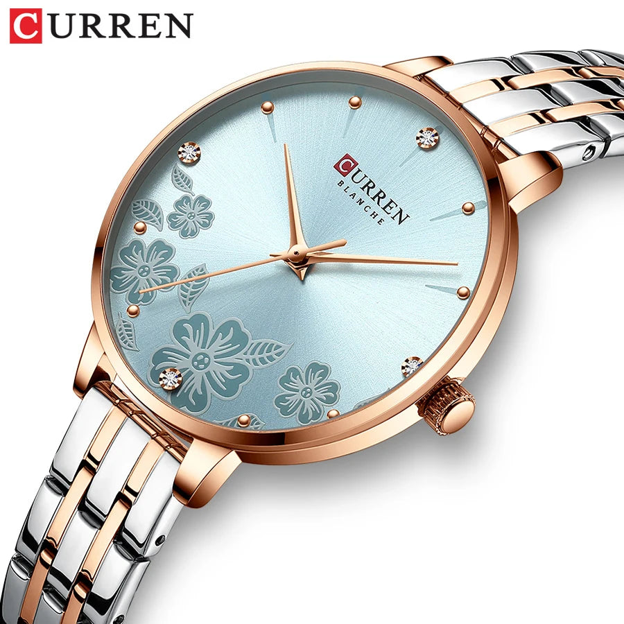 Brand Fashion Women Watches Stainless Steel Ultra Thin Quartz Watch Woman Romantic Clock Women'S Watches Montre Femme