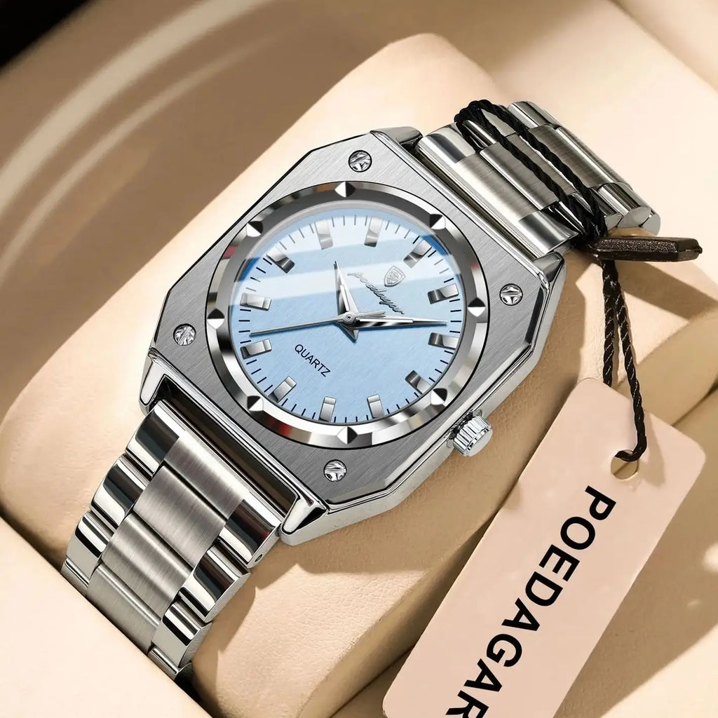 Square Luxury Ladies Watch Waterproof Stainless Steel Luminous Fashion Woman Watch Elegant Quartz Women'S Watches Reloj